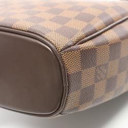 Louis Vuitton LOUIS VUITTON Saria Saul Damier Ebene Handbag Bag Coated Canvas Leather Women's Brown