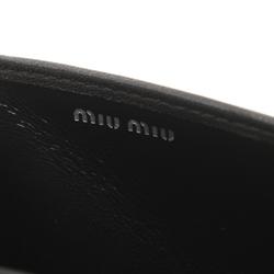 Miu Miu Miu Matelasse Shoulder Bag Leather Women's Black