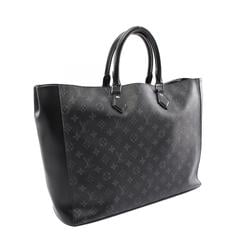 Louis Vuitton Grand Sac Monogram Eclipse Tote Bag, Coated Canvas, Leather, Men's, Black, M44733