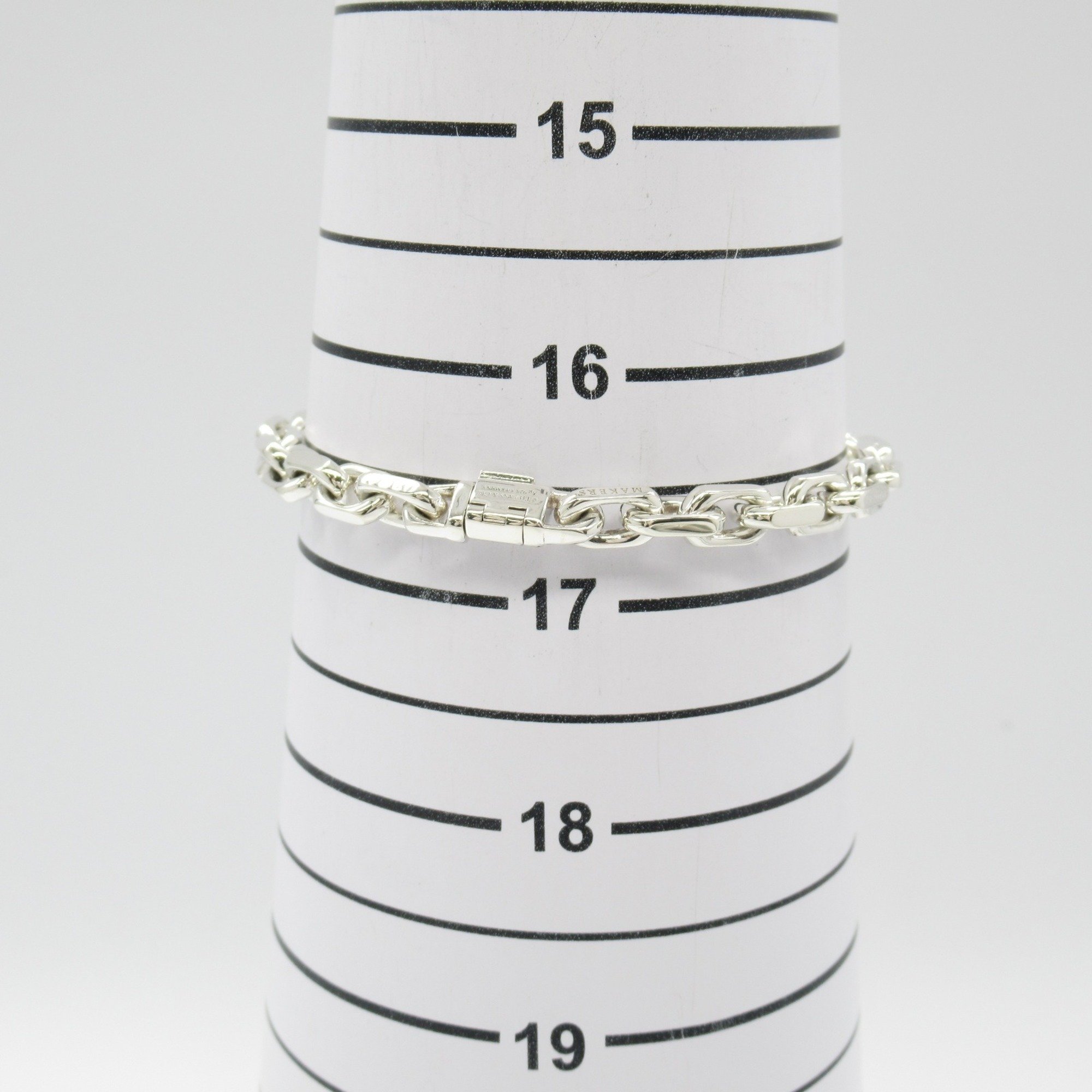 Tiffany & Co. Maker's Narrow Chain 1837 Bracelet, Silver 925, Men's, Women's,