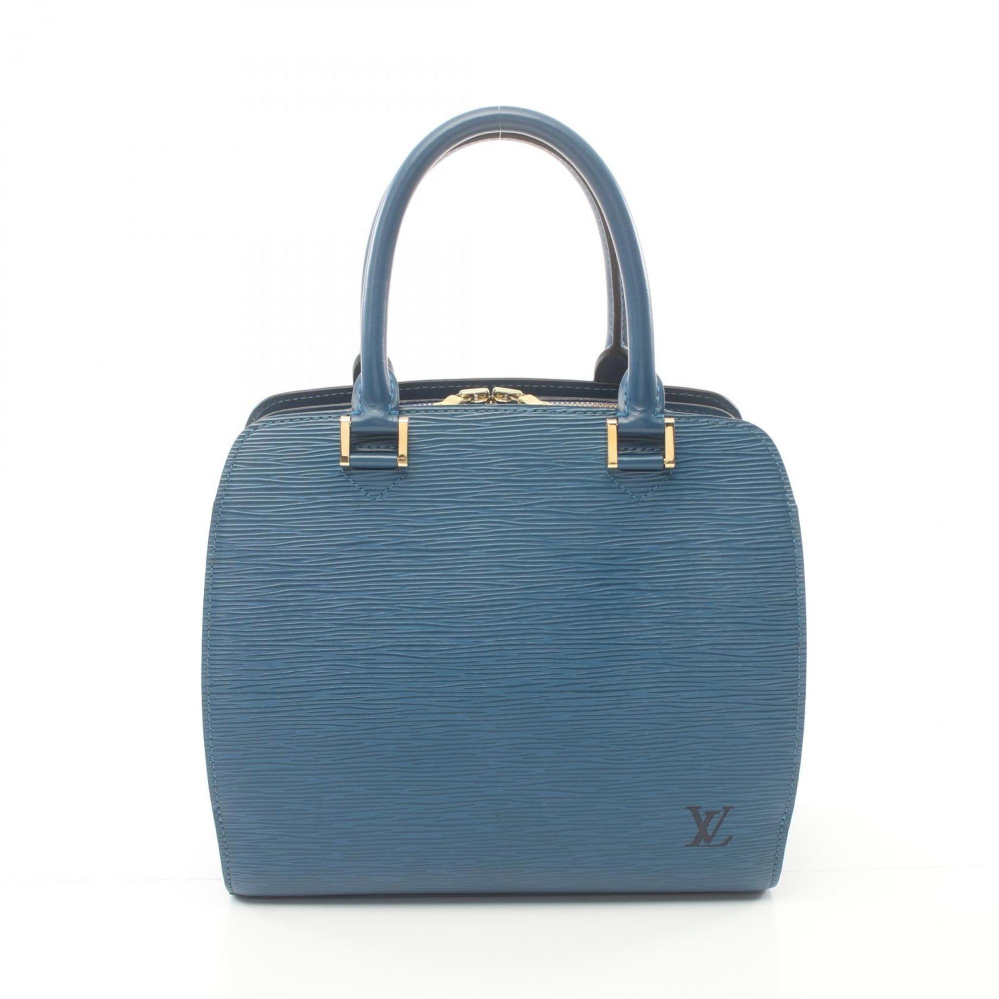 Louis Vuitton LOUIS VUITTON Pont Neuf Epi Toledo Blue Handbag Bag Leather Women's M5205G