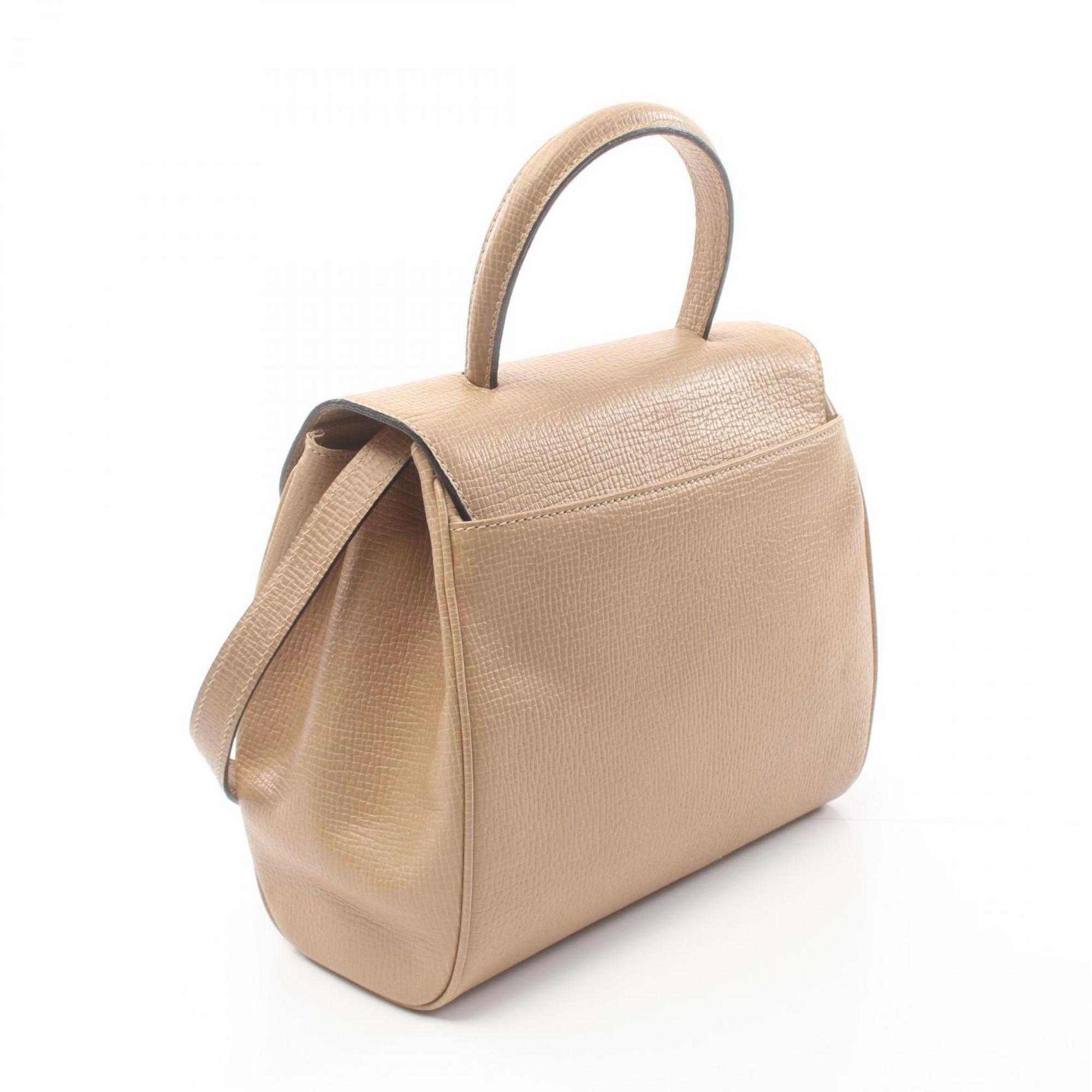 LOEWE handbag, leather bag, women's, beige