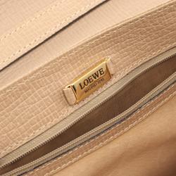 LOEWE handbag, leather bag, women's, beige