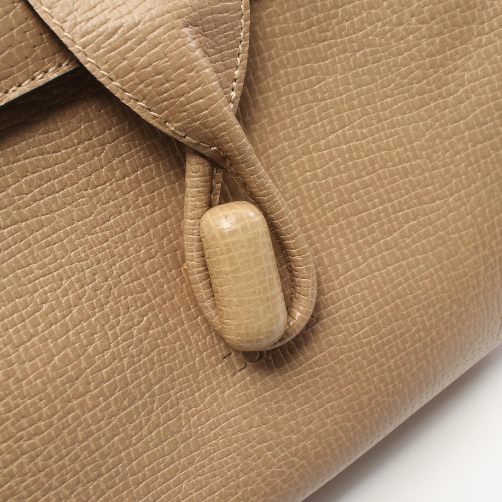 LOEWE handbag, leather bag, women's, beige