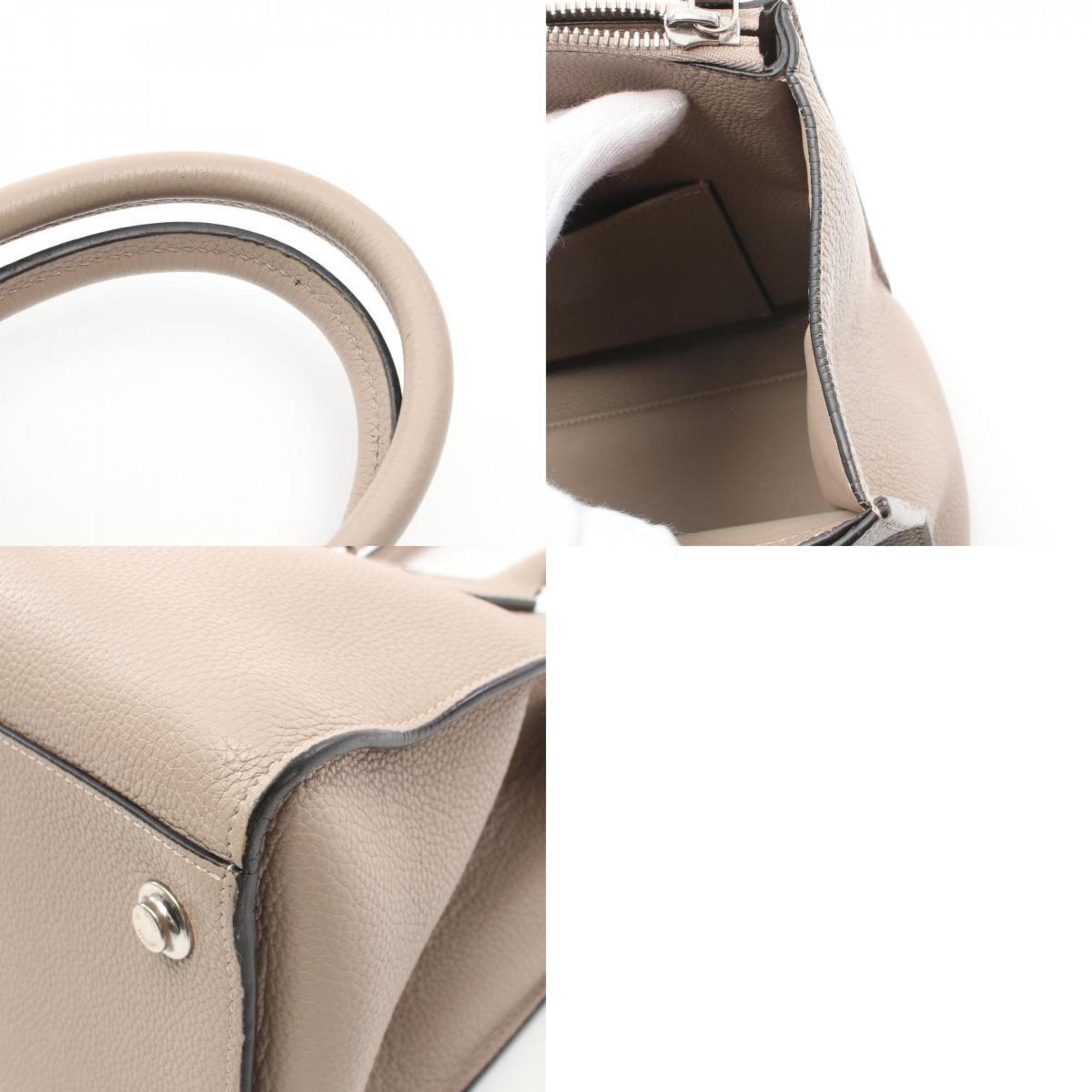 Louis Vuitton LOUIS VUITTON City Steamer MM Handbag Bag Taurillon Leather Women's Beige M53017