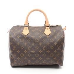 Louis Vuitton Speedy 30 Monogram Handbag Bag Coated Canvas Leather Women's Brown M41526