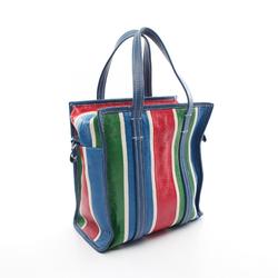 BALENCIAGA BAZAR SHOPPER Bazar Shopper S Tote Bag Leather Women's Blue Multicolor 443096