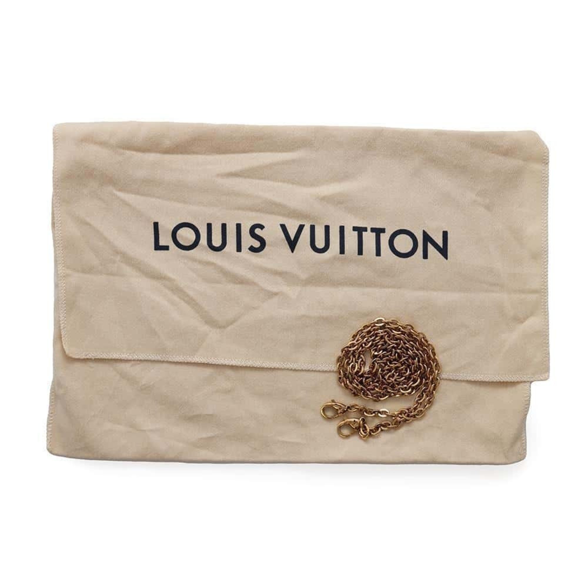 Louis Vuitton Chain Wallet Monogram Portefeuille Flore M67405 LOUIS VUITTON Clutch Shoulder