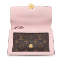 Louis Vuitton Chain Wallet Monogram Portefeuille Flore M67405 LOUIS VUITTON Clutch Shoulder