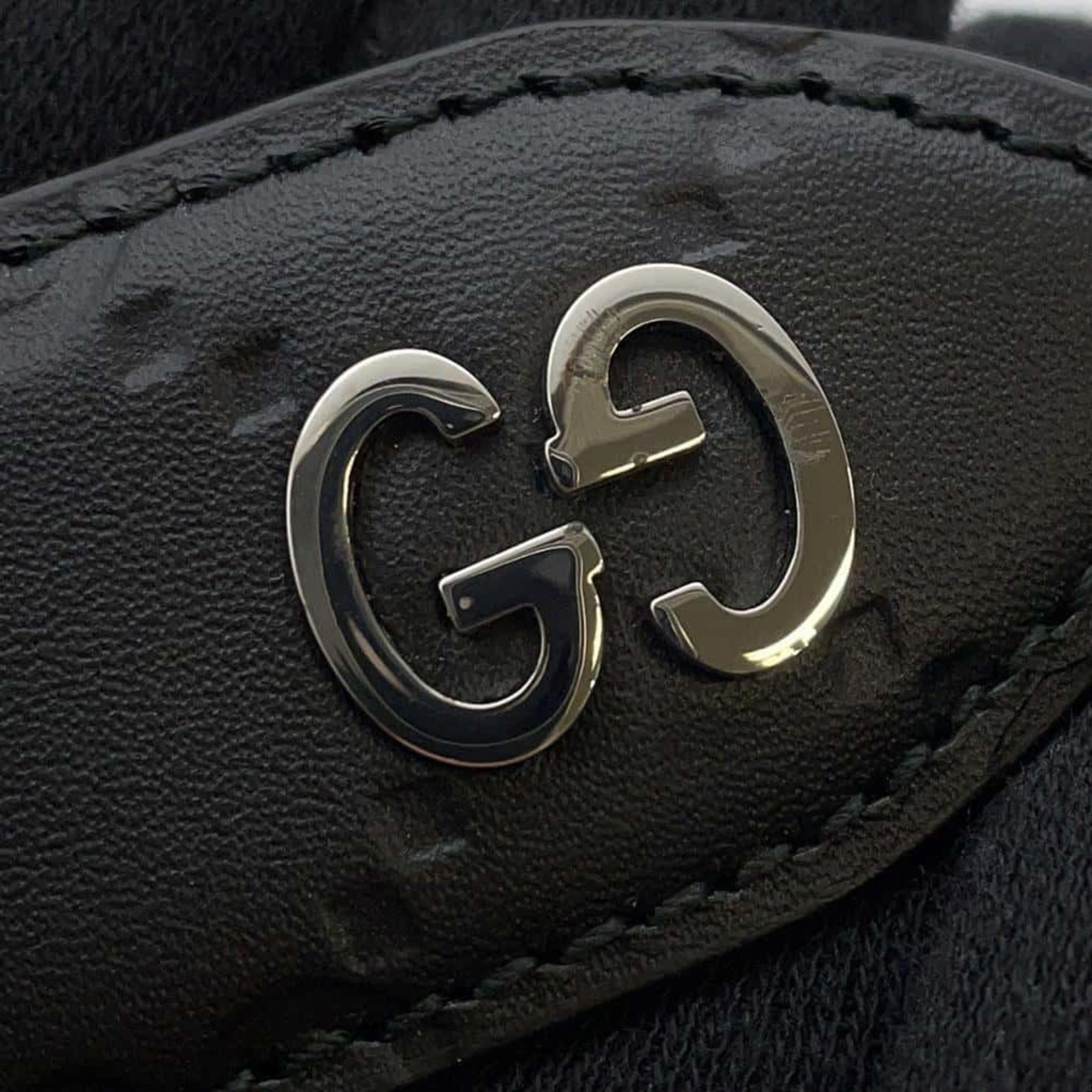 Gucci Belt Guccissima Leather Size 95 474313 GUCCI Men's Black