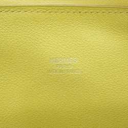 Hermes handbag Bolide 35 Lime Ficelle Evercolor Toile H A stamp