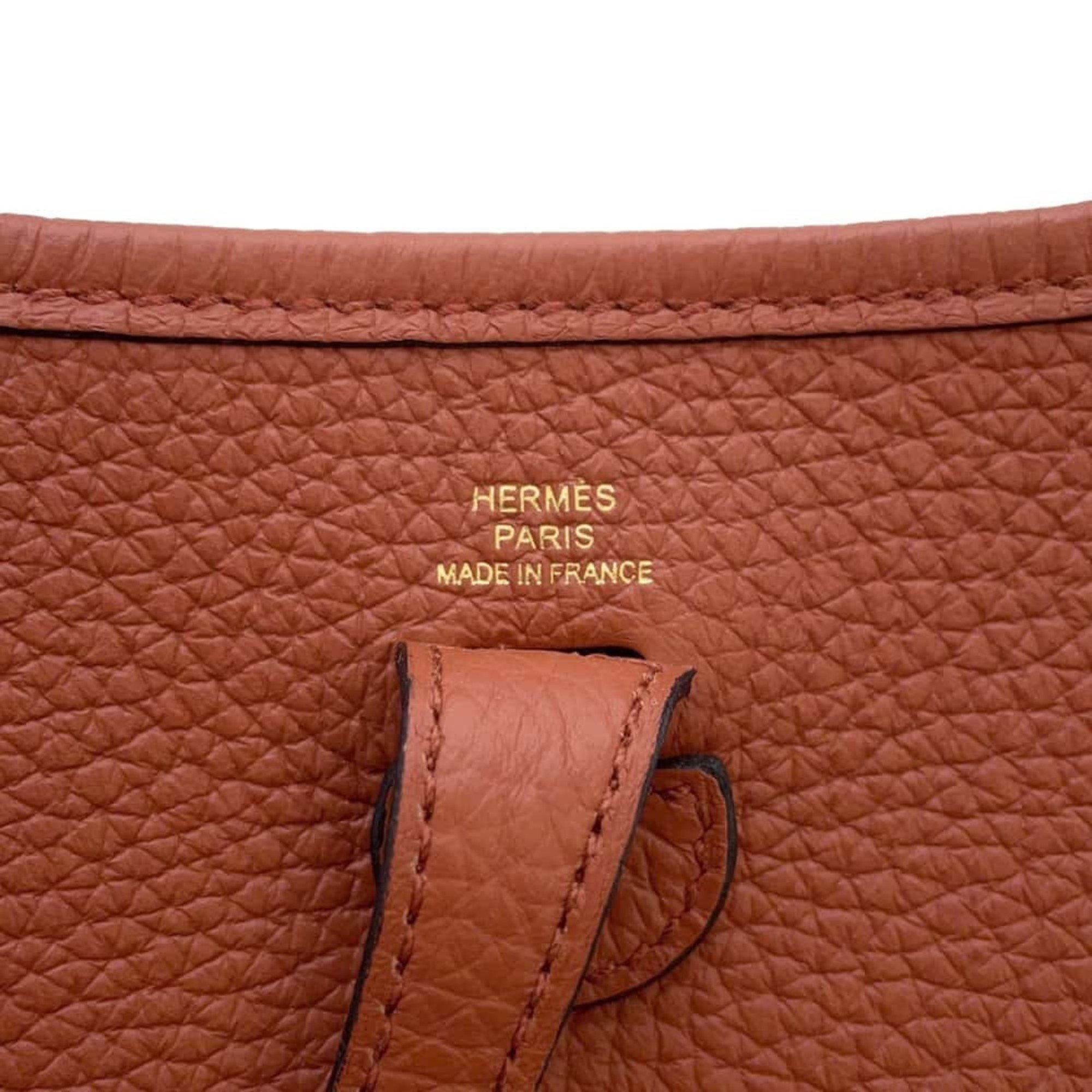 Hermes Evelyn TPM Amazon Maxiquadrille Cuivre Taurillon Clemence B stamp