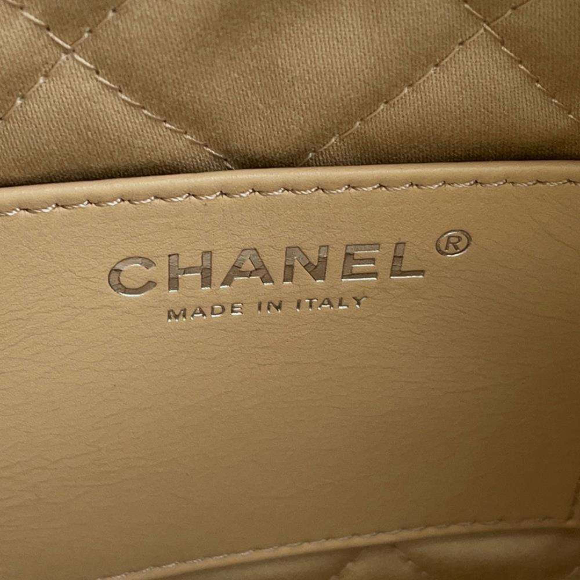 Chanel Handbag CHANEL 22 Coco Mark Shiny Calf Leather AS3980 2way Shoulder Bag White