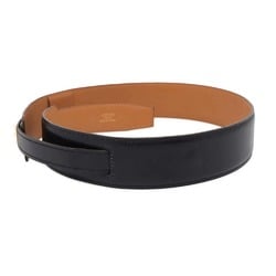 Hermes Kelly Belt Black Box Calf Swift A Stamp Size 65