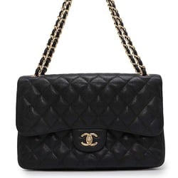 Chanel Chain Shoulder Bag Matelasse 30 Caviar Skin Coco Mark A58600 CHANEL Black