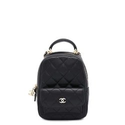 Chanel Backpack Matelasse Coco Mark Caviar Skin AP3753 CHANEL Bag Black