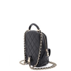 Chanel Backpack Matelasse Coco Mark Caviar Skin AP3753 CHANEL Bag Black