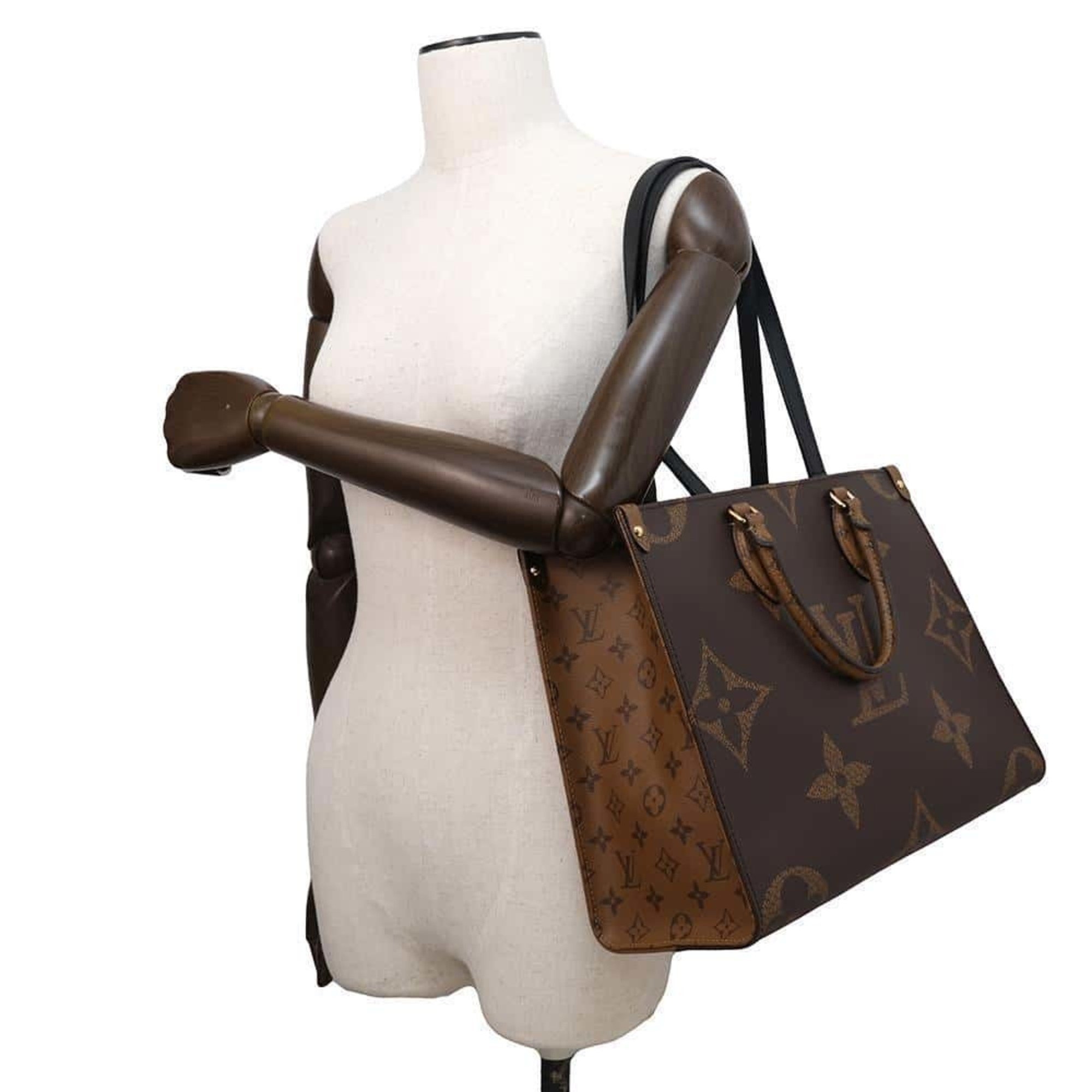 Louis Vuitton Tote Bag Monogram Reverse Giant On-the-Go MM M45321 LOUIS VUITTON Handbag