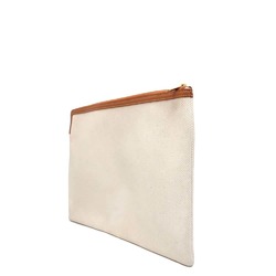 CELINE Clutch Bag Canvas Second