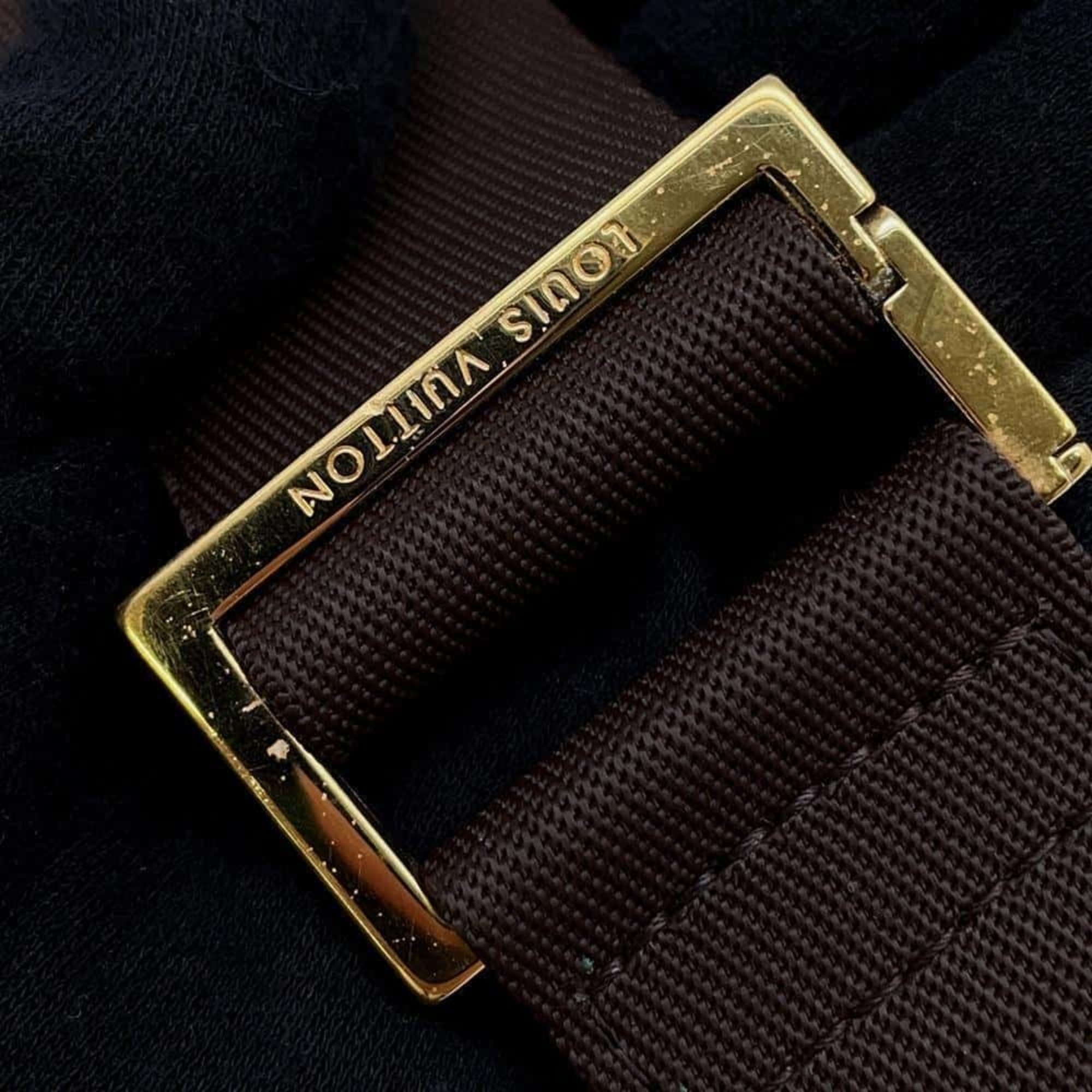 Louis Vuitton Body Bag Damier Ebene Geronimos N51994 LOUIS VUITTON Shoulder Waist Pouch Men's