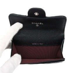 CHANEL Business Card Holder/Card Case Matelasse Classic Coco Mark Caviar Skin AP0214 Holder Black