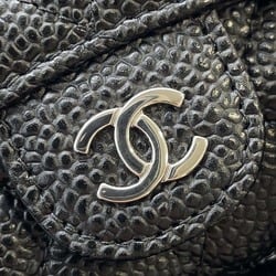 CHANEL Business Card Holder/Card Case Matelasse Classic Coco Mark Caviar Skin AP0214 Holder Black