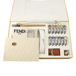 Fendi Shoulder Bag Baguette Drawing Bucket Personalized Color Kit 8BR600 FENDI White