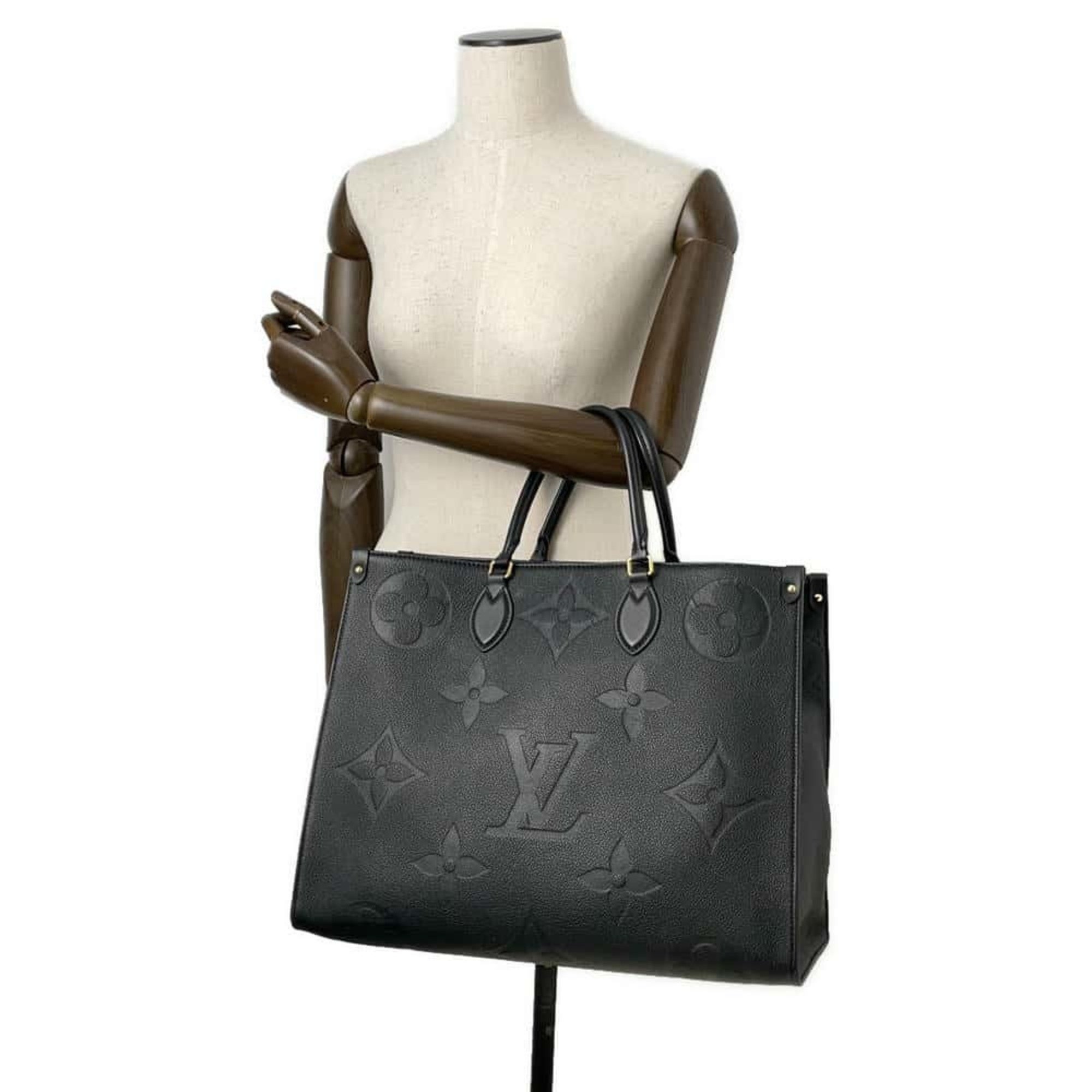 Louis Vuitton Handbag Monogram Empreinte On the Go GM M44925 LOUIS VUITTON 2way Shoulder Bag Black