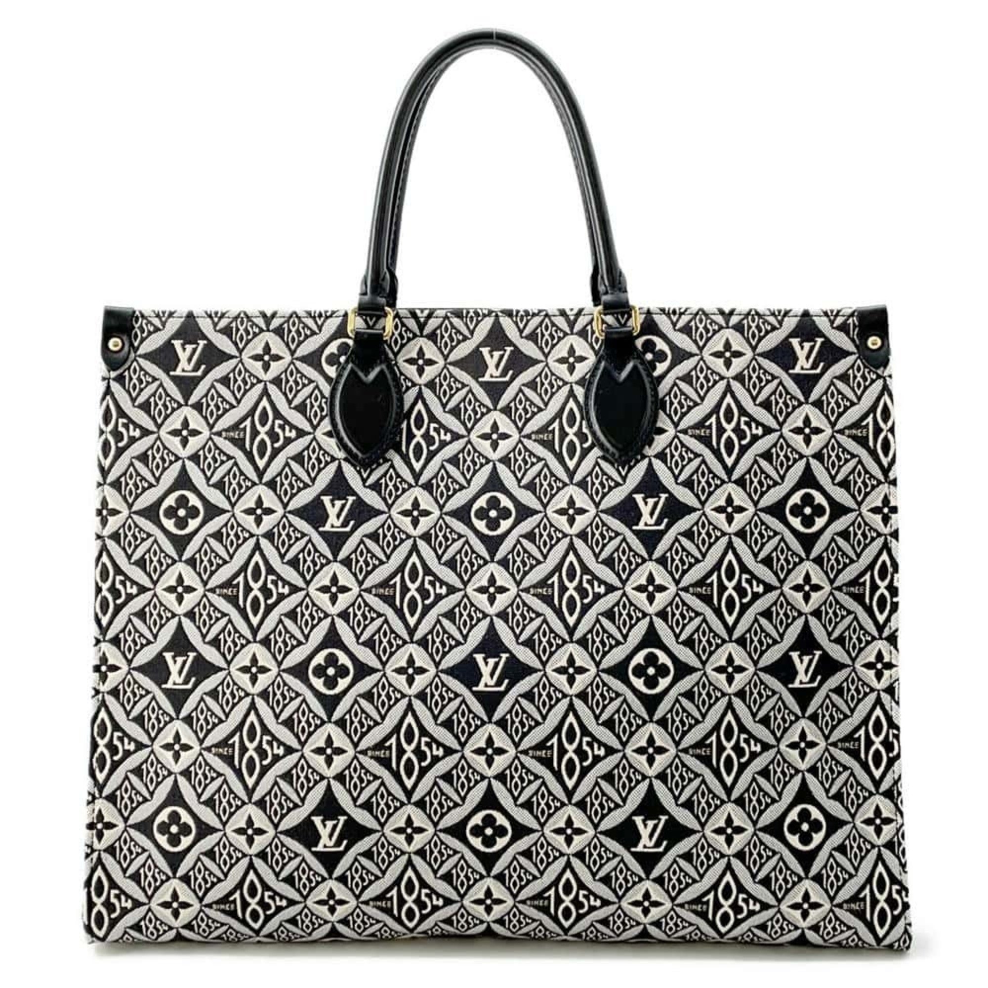 Louis Vuitton Tote Bag Monogram Jacquard On the Go GM M57207 2way Shoulder Black