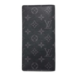 Louis Vuitton Long Wallet Monogram Eclipse Portefeuille Brazza M61697 LOUIS VUITTON Men's Black