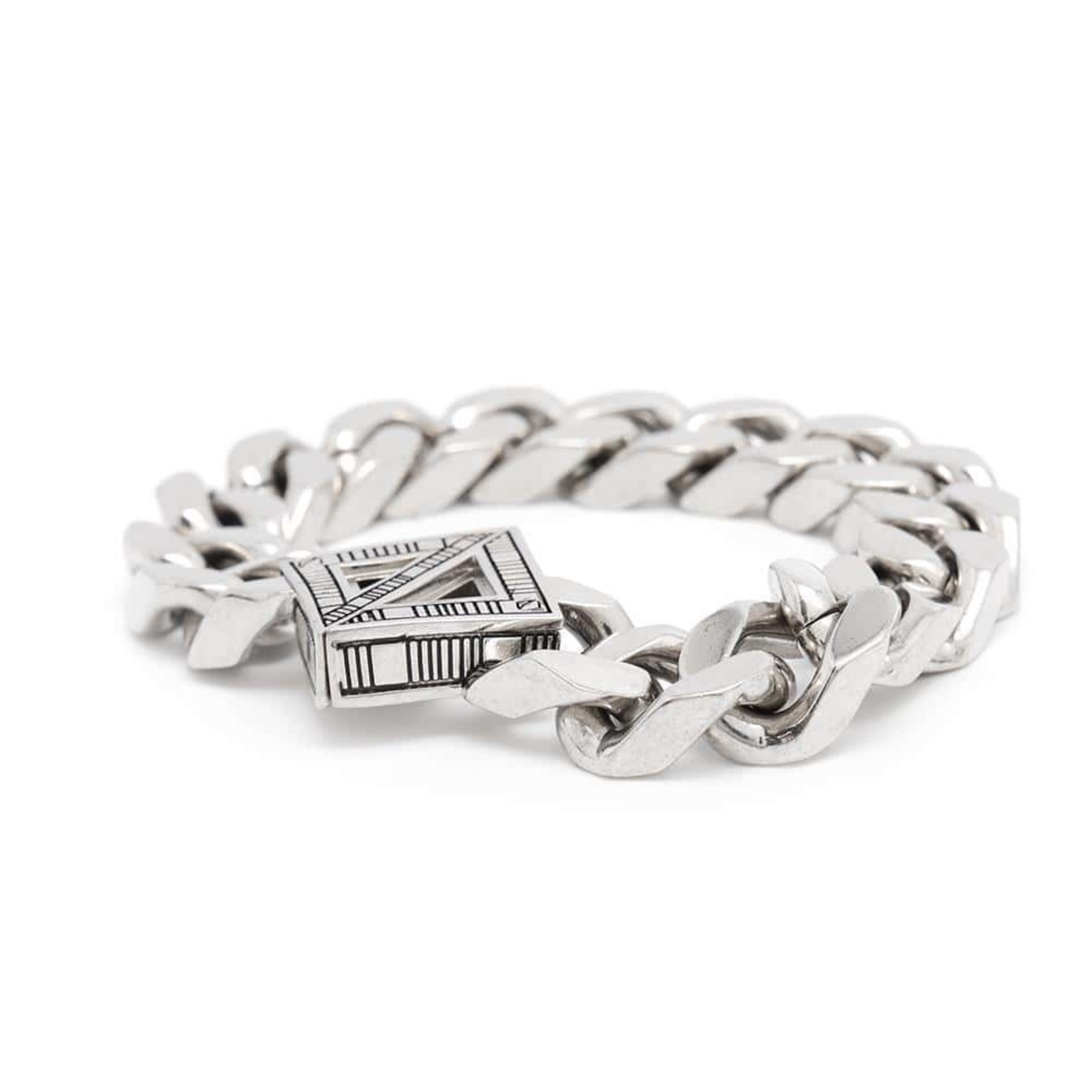 Christian Dior Bracelet Diamond Chain Metal Size M Men's