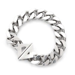 Christian Dior Bracelet Diamond Chain Metal Size M Men's