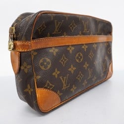 Louis Vuitton Clutch Bag Monogram Compiegne 28 M51845 Brown Women's