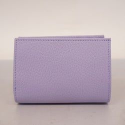 Gucci Wallet GG Marmont 772738 Leather Purple Women's