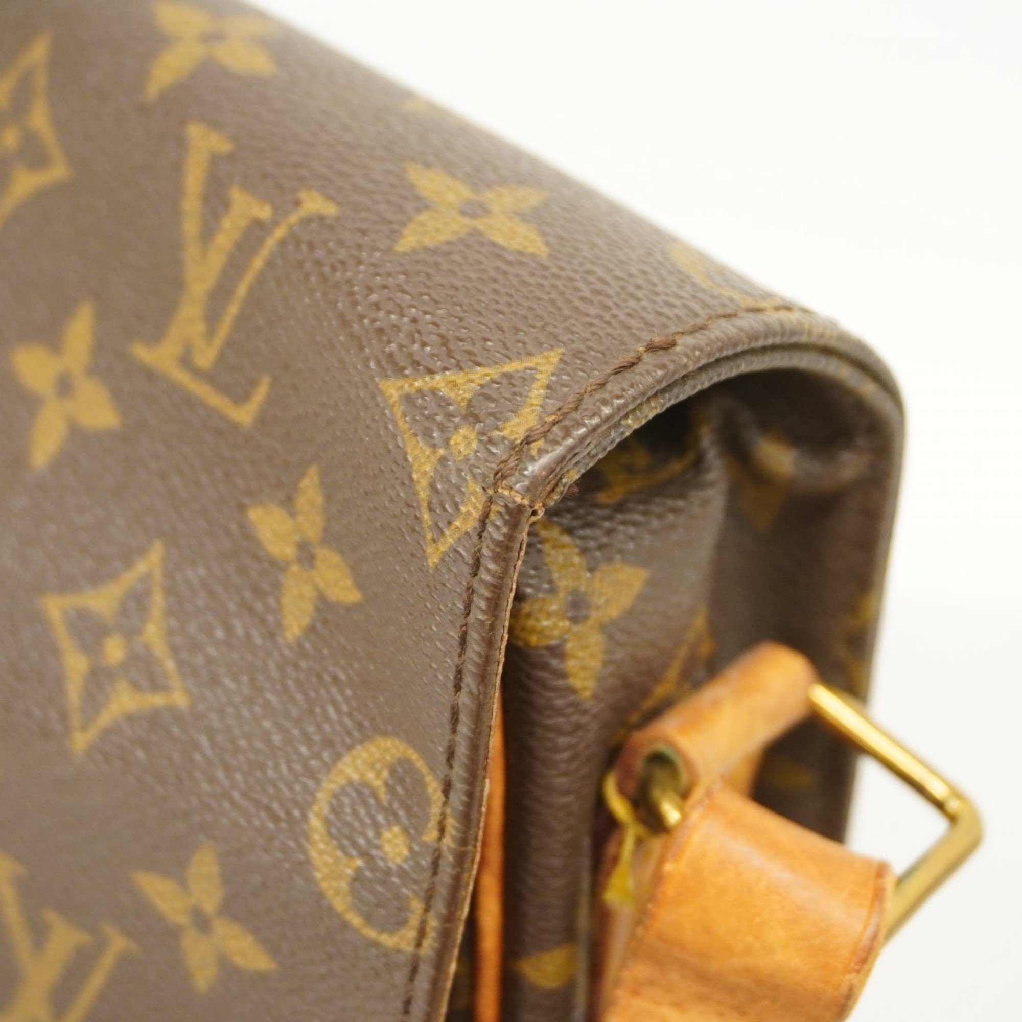 Louis Vuitton Shoulder Bag Monogram Cartesier GM M51252 Brown Ladies