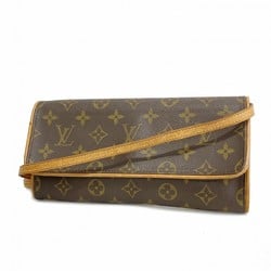 Louis Vuitton Shoulder Bag Monogram Pochette Twin GM M51852 Brown Women's