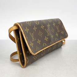 Louis Vuitton Shoulder Bag Monogram Pochette Twin GM M51852 Brown Women's