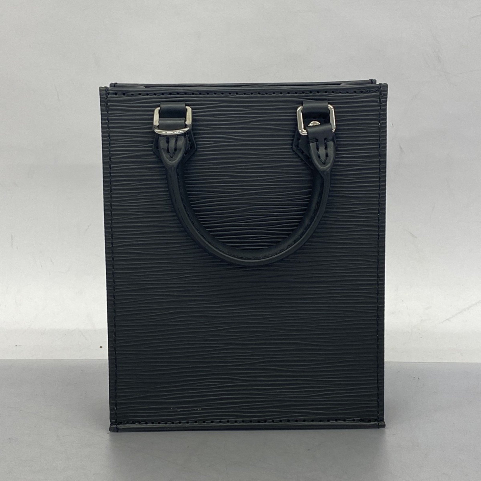 Louis Vuitton Handbag Epi Petite Sac Plat M69441 Noir Ladies