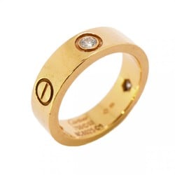 Cartier Ring Love 3PD Diamond K18YG Yellow Gold #52 Ladies