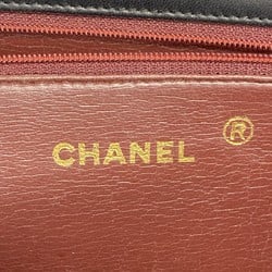 Chanel Shoulder Bag Matelasse Lambskin Black Women's