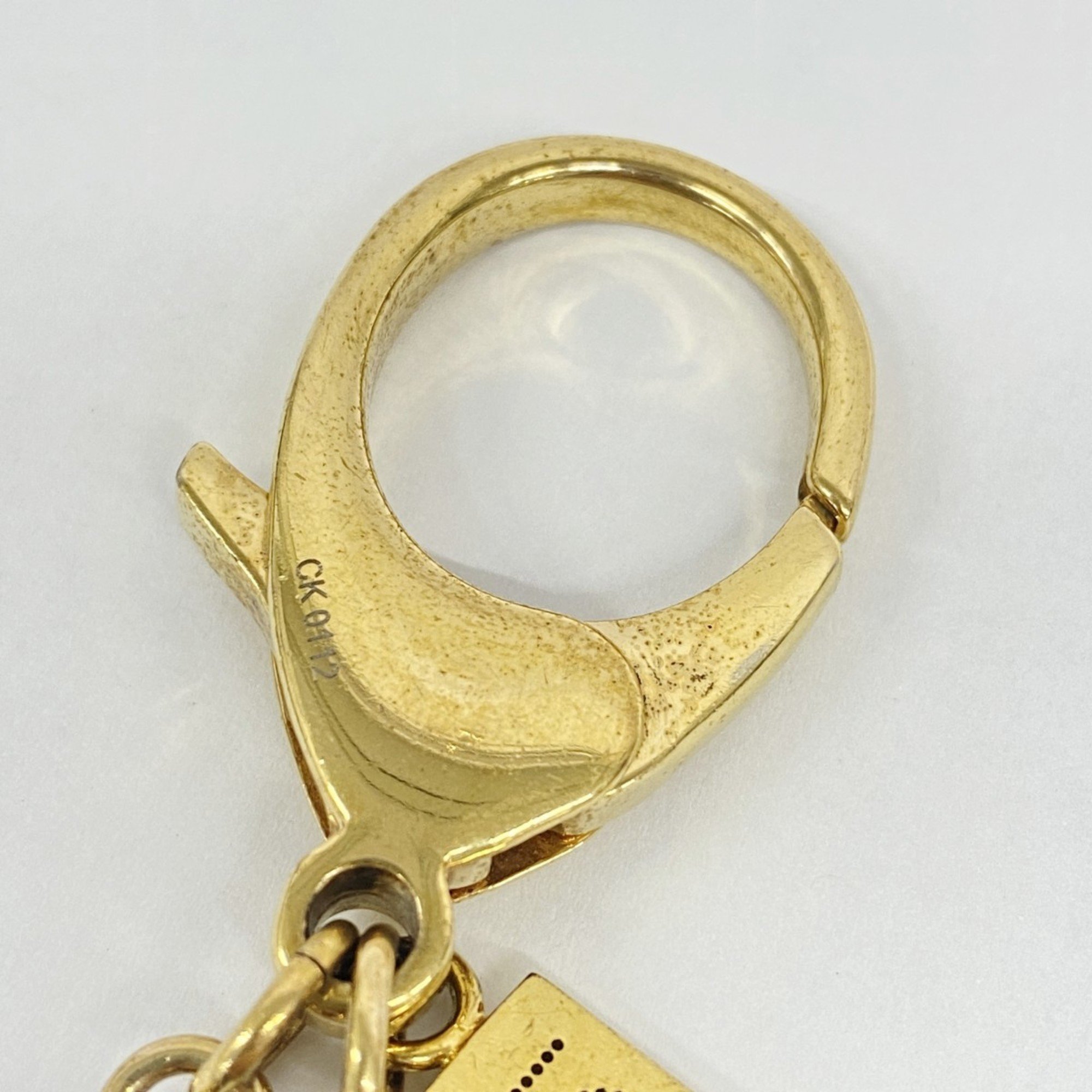 Louis Vuitton Keychain Bijoux Sac Taberge M65090 Gold Women's