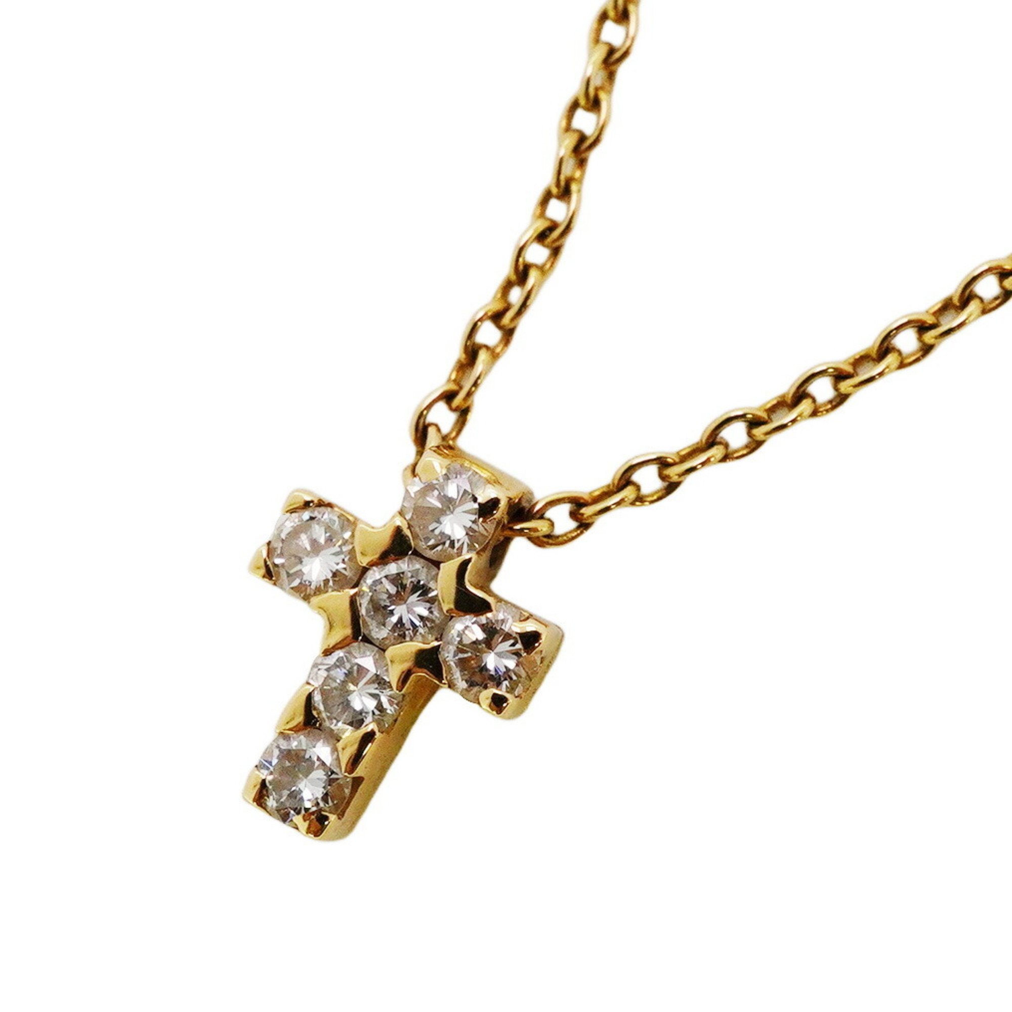 Van Cleef & Arpels Necklace Cloature Diamond K18YG Yellow Gold Ladies