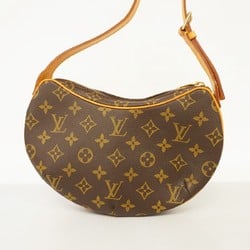 Louis Vuitton Shoulder Bag Monogram Pochette Croissant M51510 Brown Women's