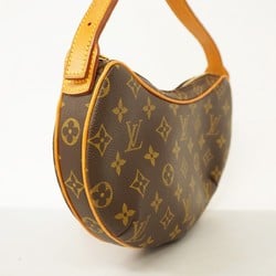 Louis Vuitton Shoulder Bag Monogram Pochette Croissant M51510 Brown Women's