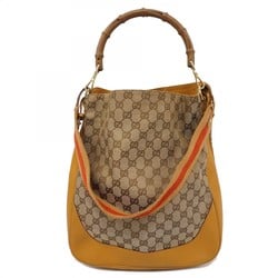 Gucci Handbag GG Canvas Bamboo 001 4058 Beige Brown Women's