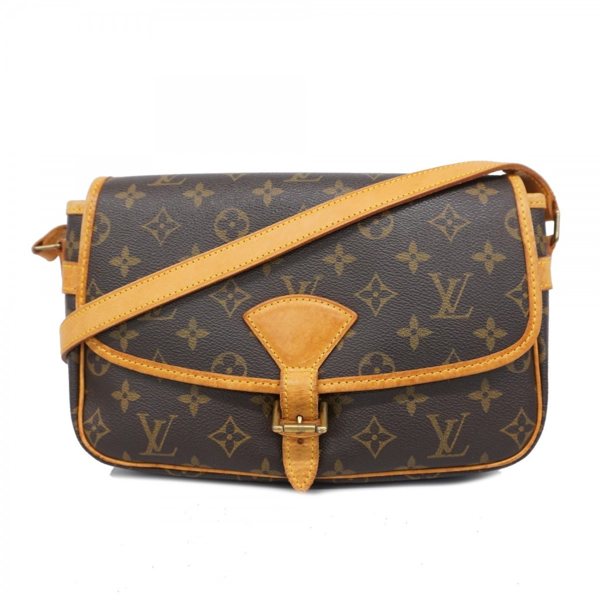 Louis Vuitton Shoulder Bag Monogram Sologne M42250 Brown Ladies