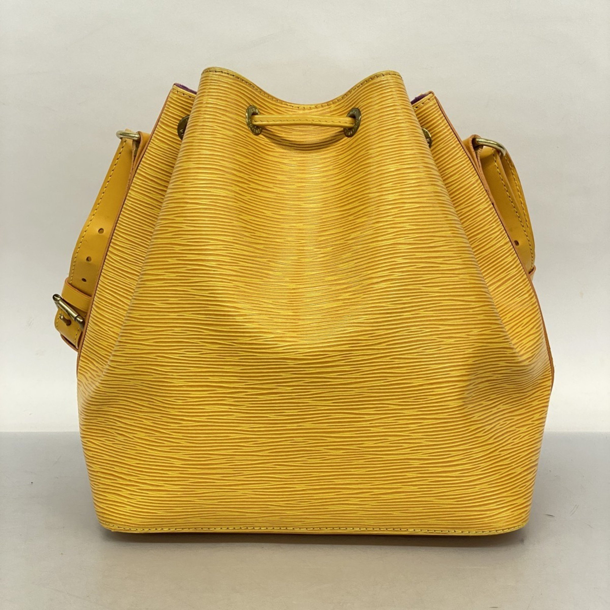 Louis Vuitton Shoulder Bag Epi Petit Noe M44109 Jaune Ladies