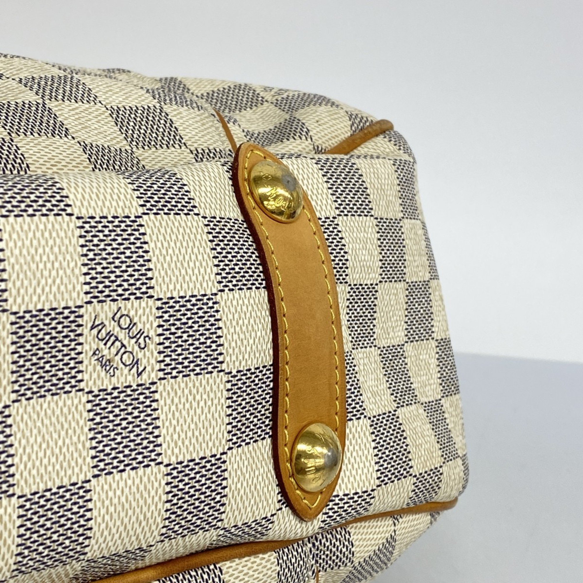 Louis Vuitton Shoulder Bag Damier Azur Galliera PM N55215 White Women's