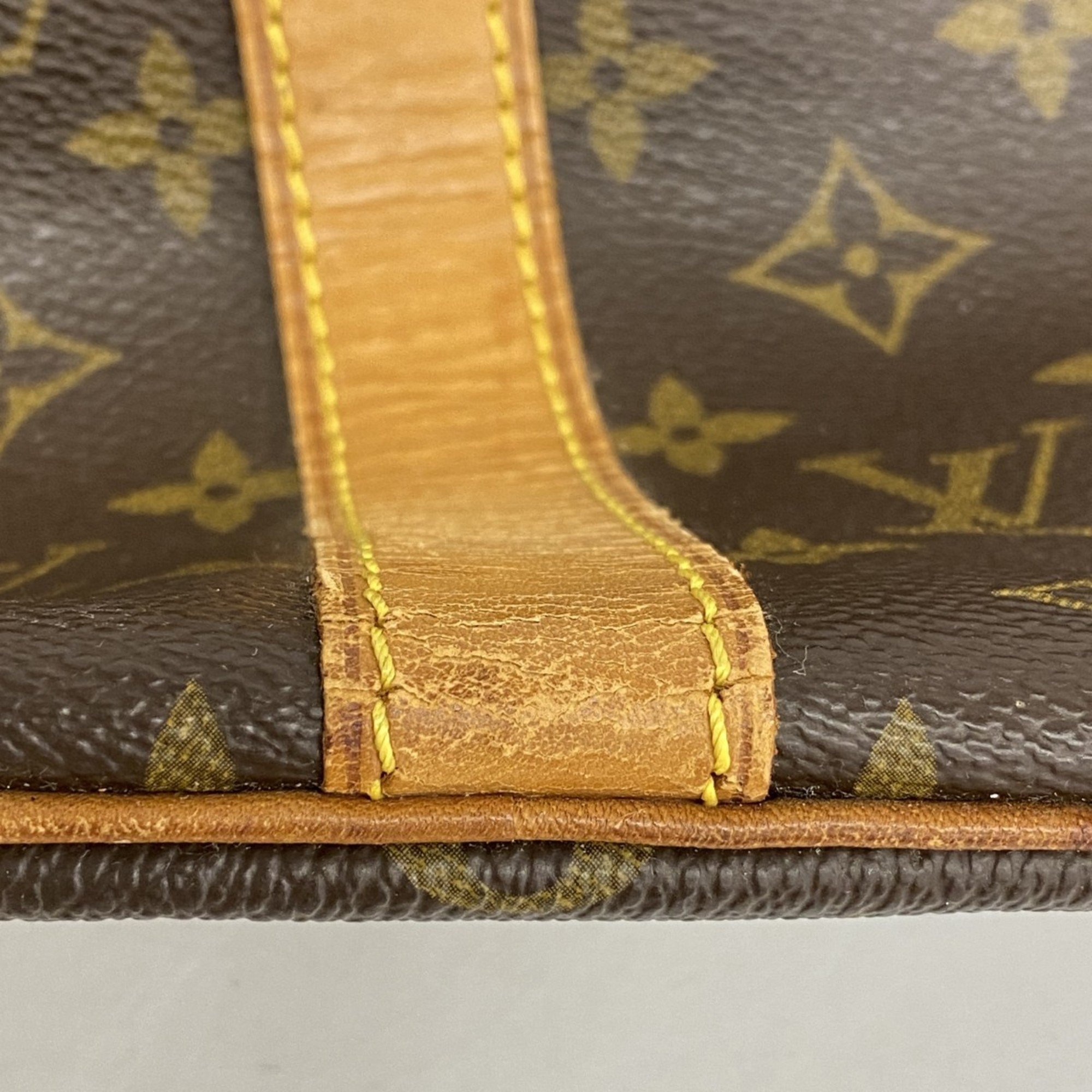 Louis Vuitton Boston Bag Monogram Keepall Bandouliere 45 M41418 Brown Men's Women's