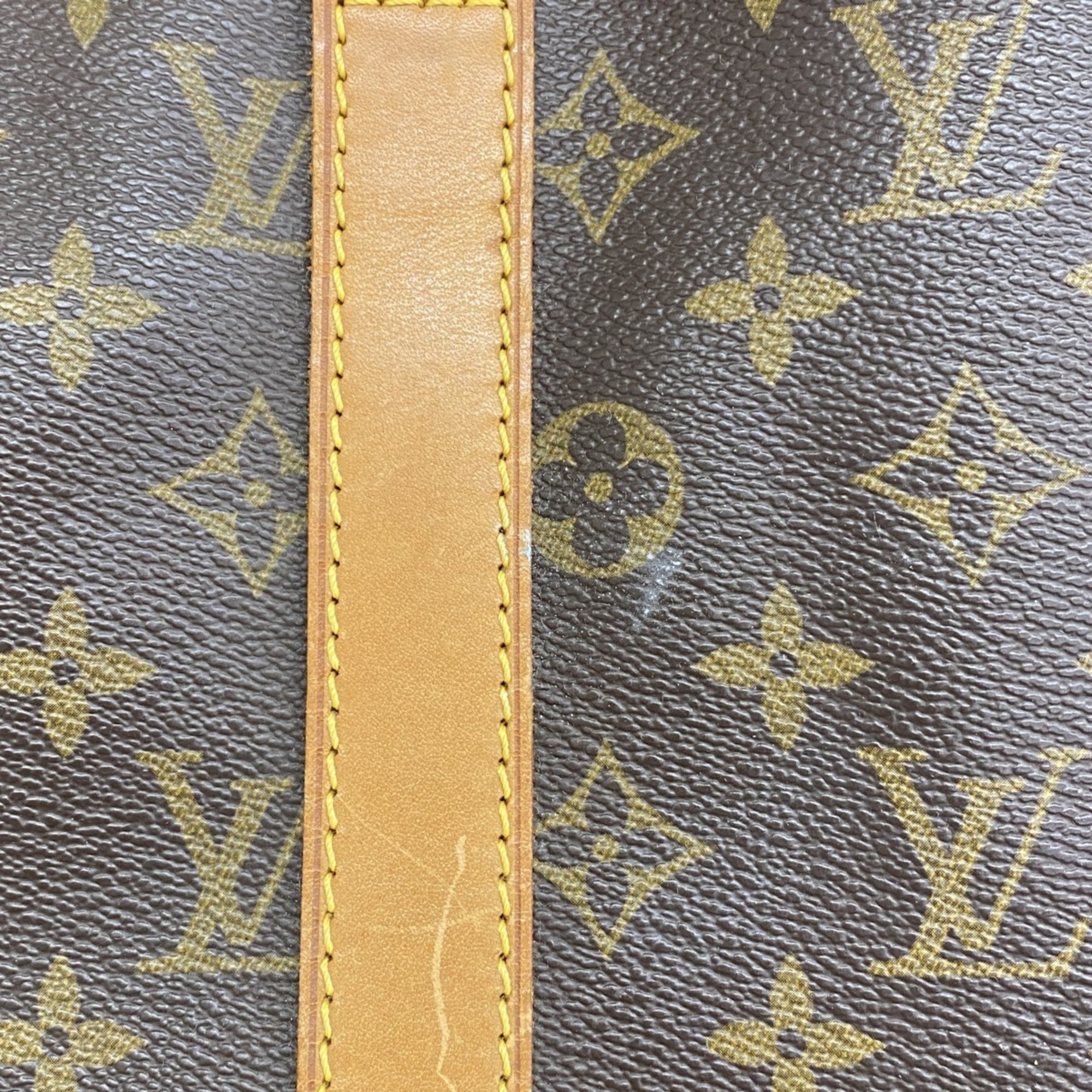 Louis Vuitton Boston Bag Monogram Keepall Bandouliere 45 M41418 Brown Men's Women's